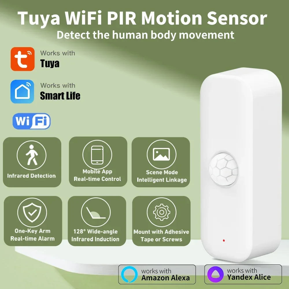 Home Assistant Tuya - Tuya WiFI Motion Sensor PIR Smart