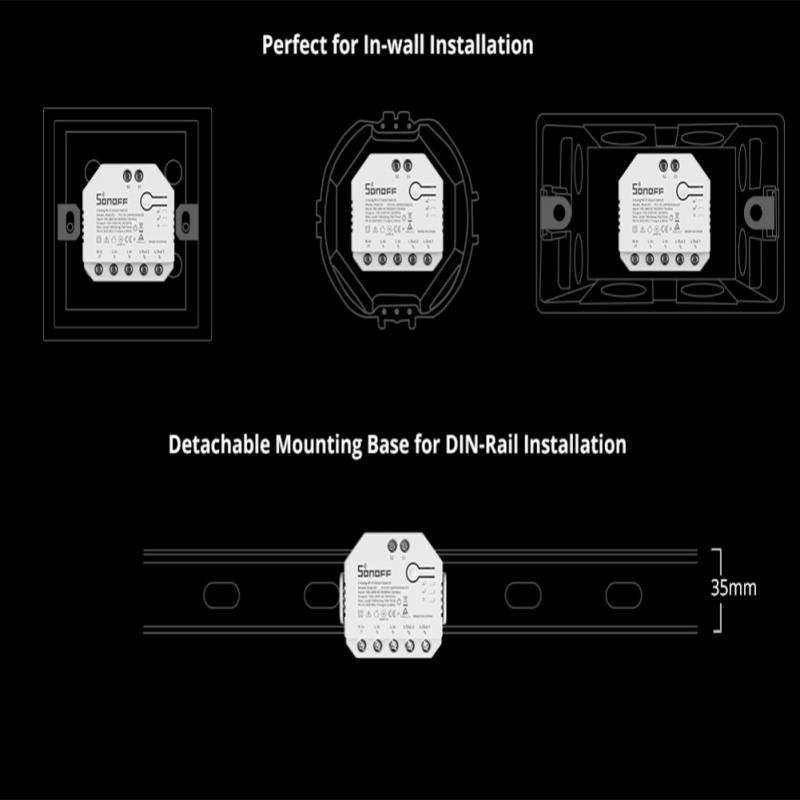 1-8pcs Smart Switch SONOFF DUA - đánh giá và giá Sonoff