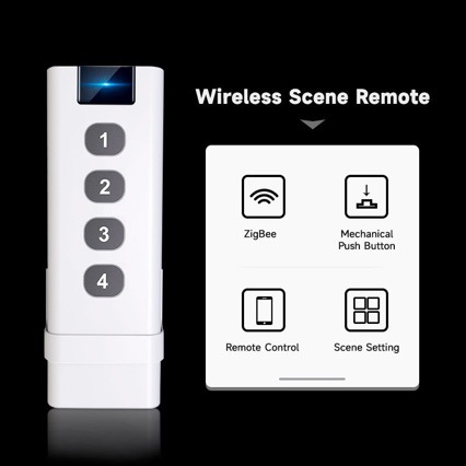 Tuya Smart Home ZigBee Remote  - đánh giá và giá Tuya 4 Channel