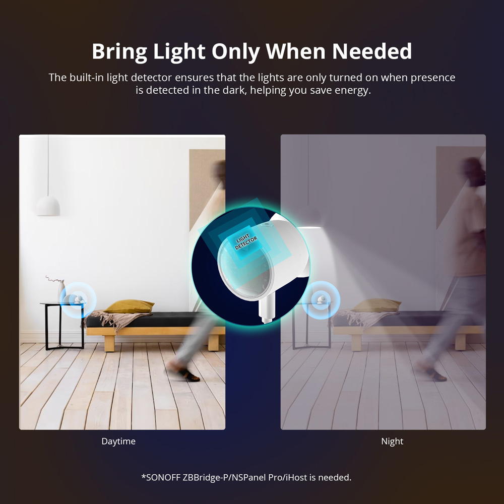 SONOFF SNZB-06P Zigbee Human P - đánh giá và giá Sonoff Basic