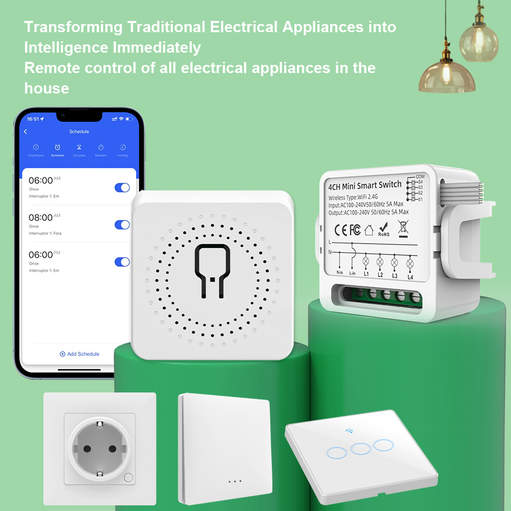 Tuya WiFi Smart Switch 1/2/3/4 - đánh giá và giá Smart Relay Tuya