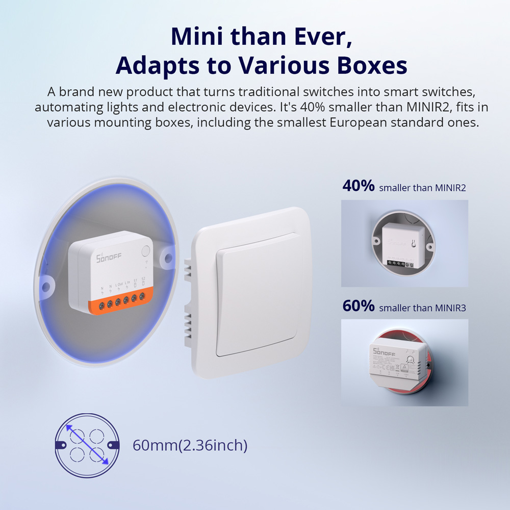 SONOFF MINIR4 Extreme Wi-Fi Sm - đánh giá và giá Sonoff Basic