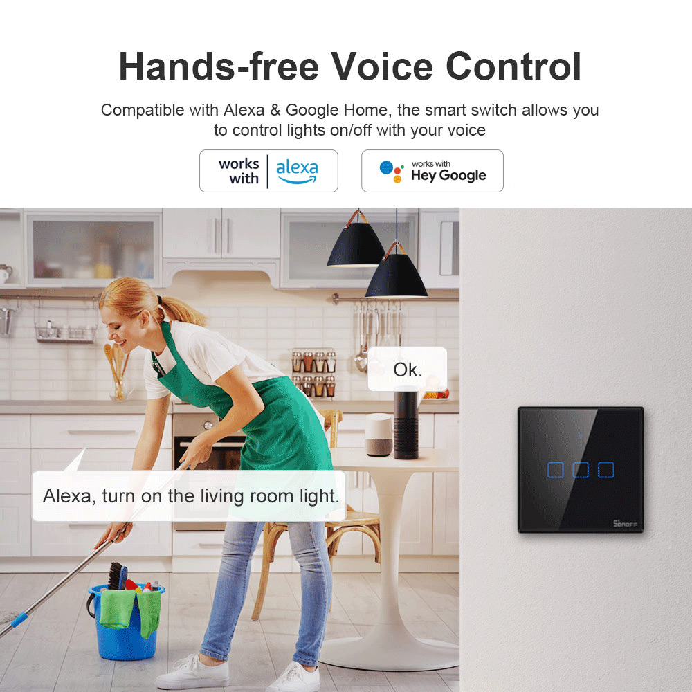 SONOFF T3EU Đen WiFi Thông Min - đánh giá và giá Sonoff Basic