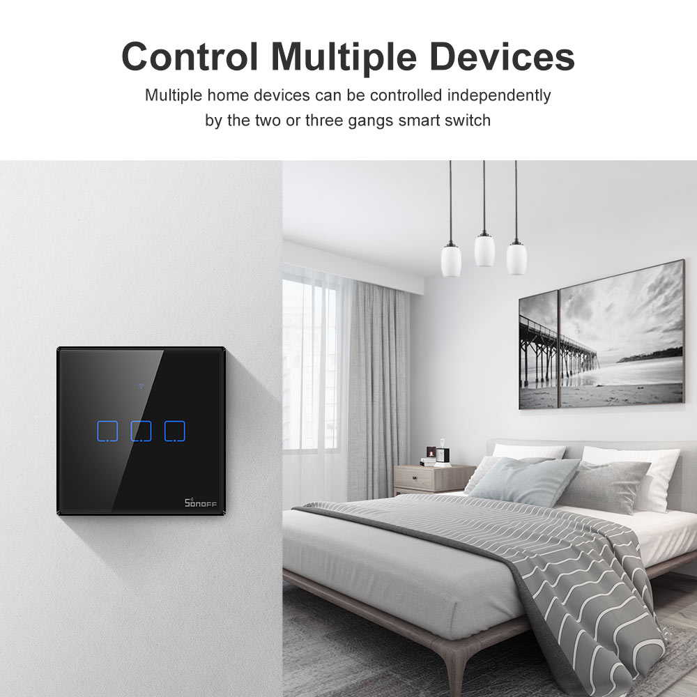 SONOFF T3EU Đen WiFi Thông Min - đánh giá và giá Sonoff Basic