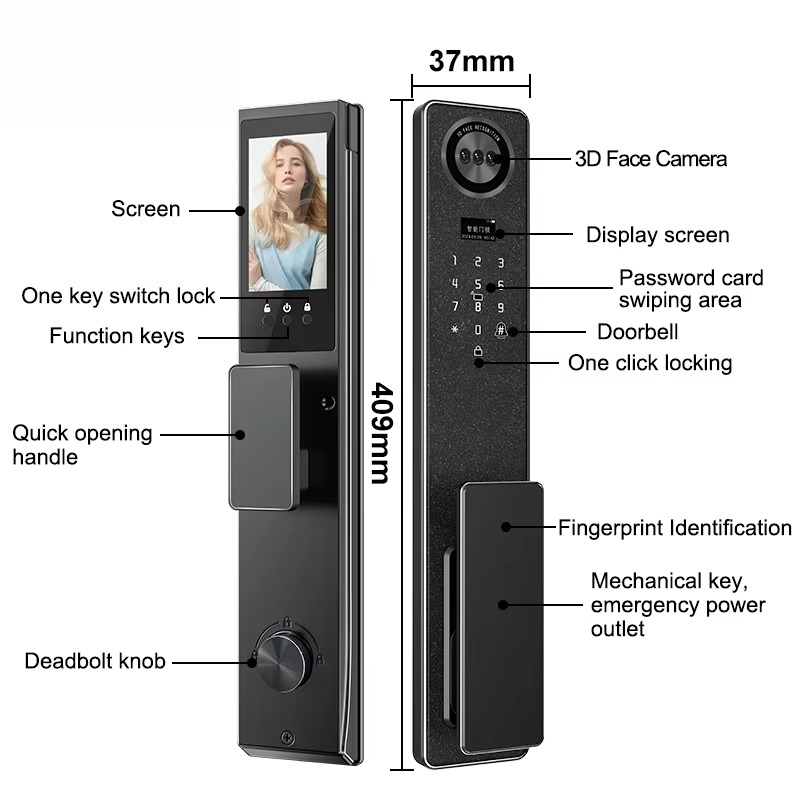 Tuya WiFi Smart Door Lock, Hom - đánh giá và giá Tuya Smart