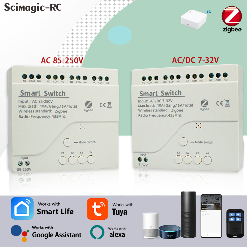 4CH Zigbee Tuya Smart Home Rel - đánh giá và giá Home Assistant Tuya
