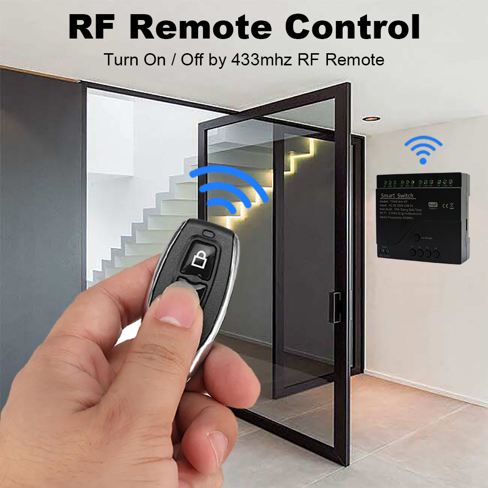 New 4CH Motor Smart Switch WIF - đánh giá và giá Tuya 4 Channel
