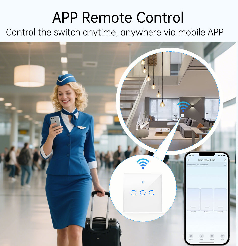 WiFi RF 433mhz Touch Wall Ligh - đánh giá và giá Smart Relay Tuya