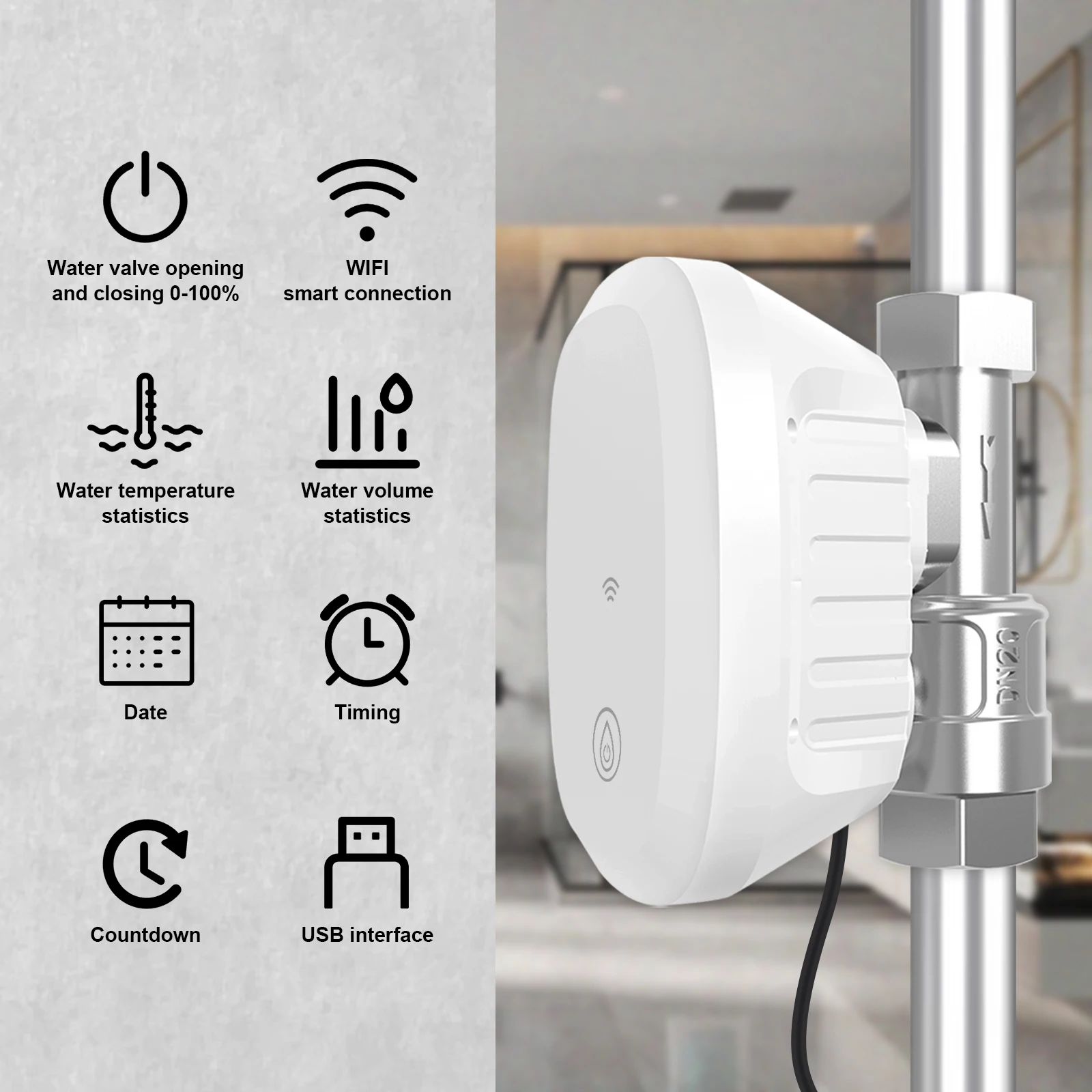 Water Valve WiFi Smart Control - đánh giá và giá Home Assistant Tuya