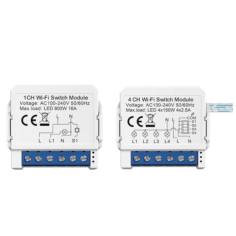 WSM16 Tuya WiFi Smart Switch M - đánh giá và giá Tuya 4 Channel
