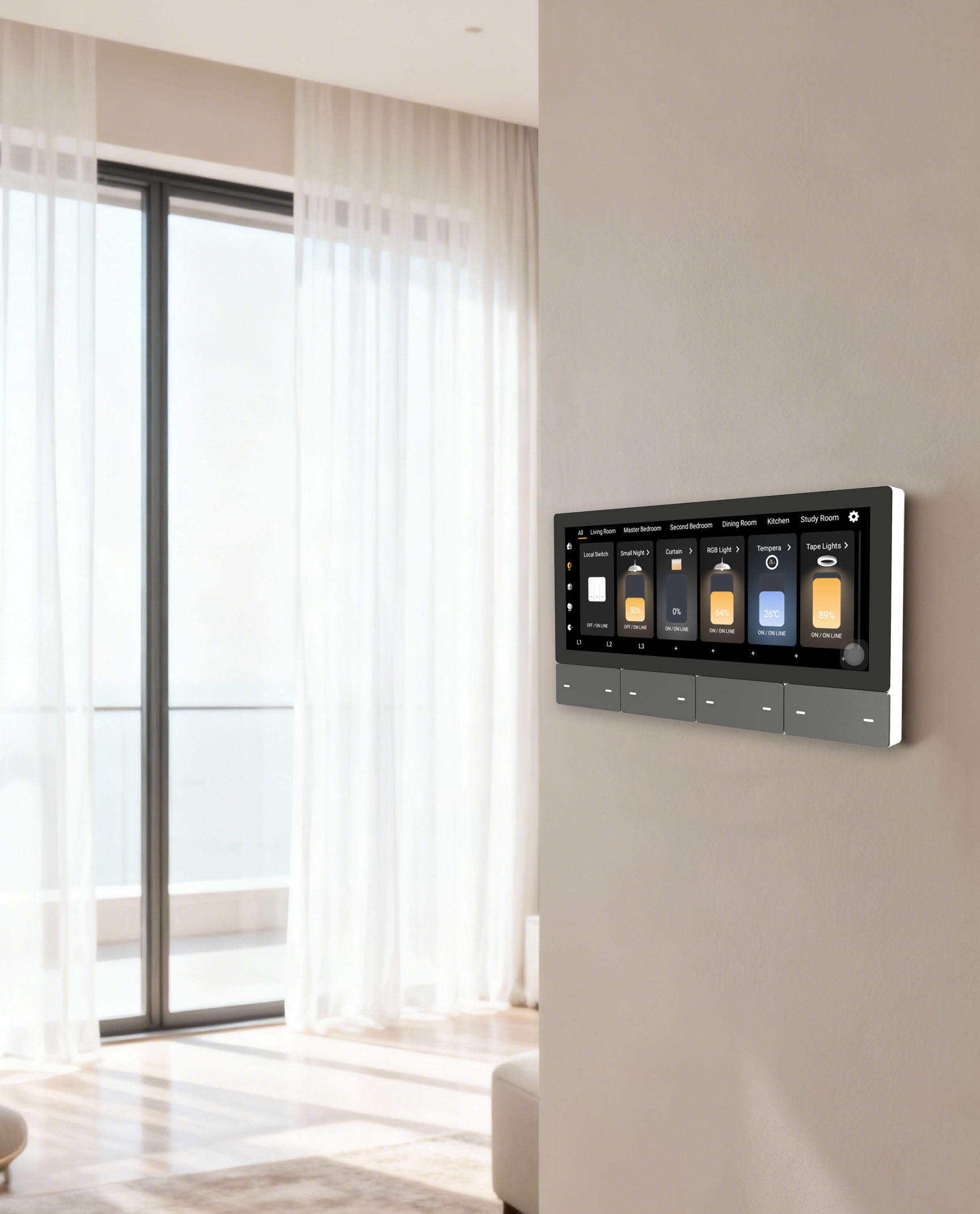 F5 Tuya UK Touch Screen Music  - đánh giá và giá Tuya Smart