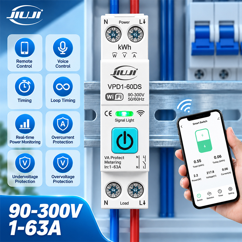 Smart WiFi DIN Rail Switch 1P  - đánh giá và giá Smart Relay Tuya