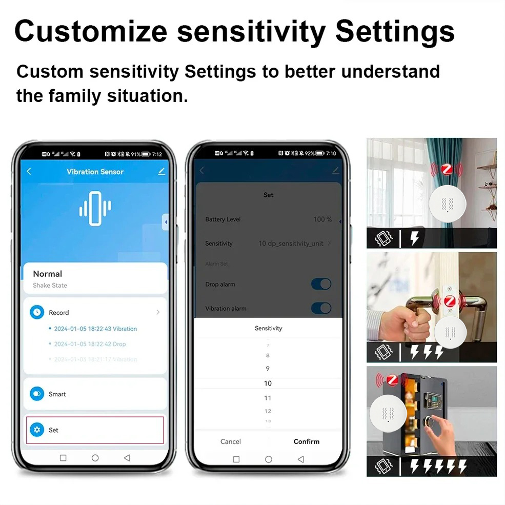 Tuya ZigBee Smart Vibration &  - đánh giá và giá Home Assistant Tuya