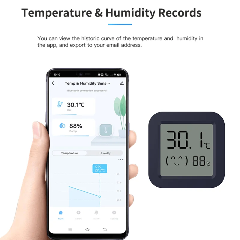 Mini Smart Thermometer Hygrome - đánh giá và giá Tuya Smart