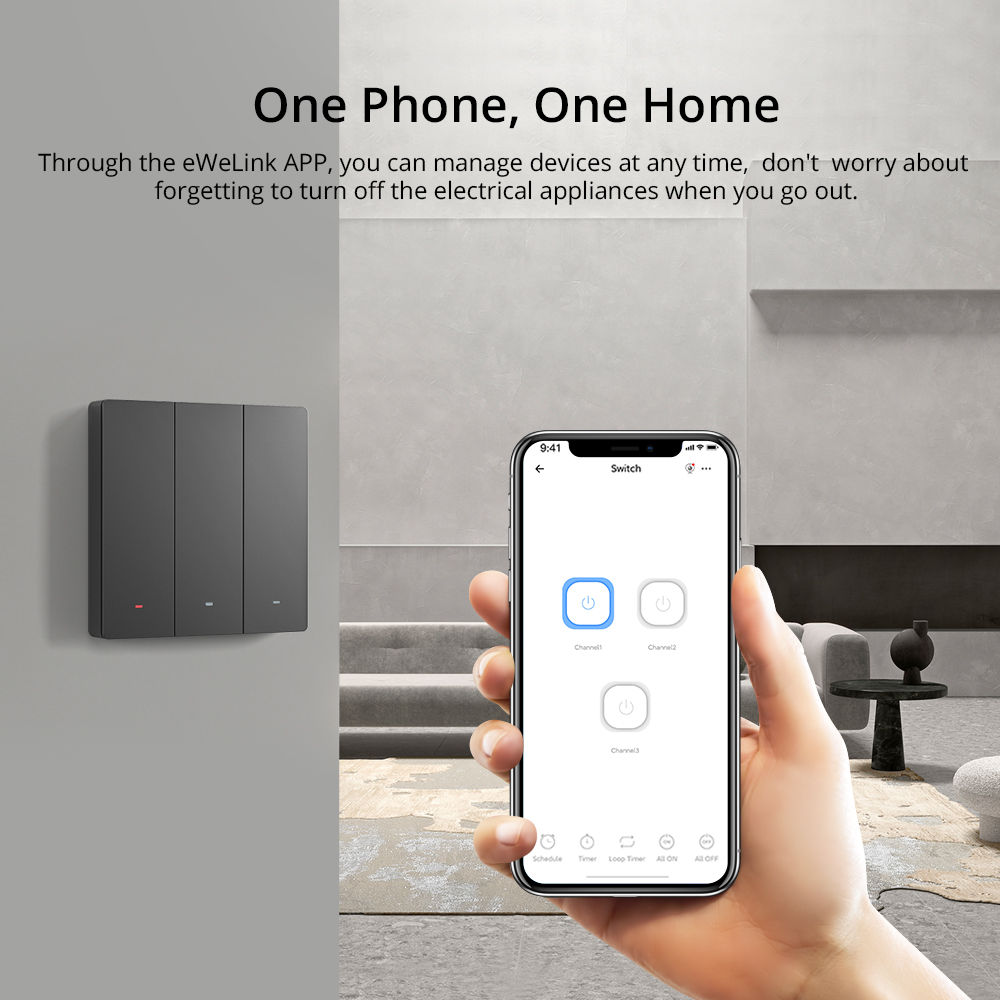 SONOFF M5 SwitchMan Tường Thôn - đánh giá và giá Sonoff