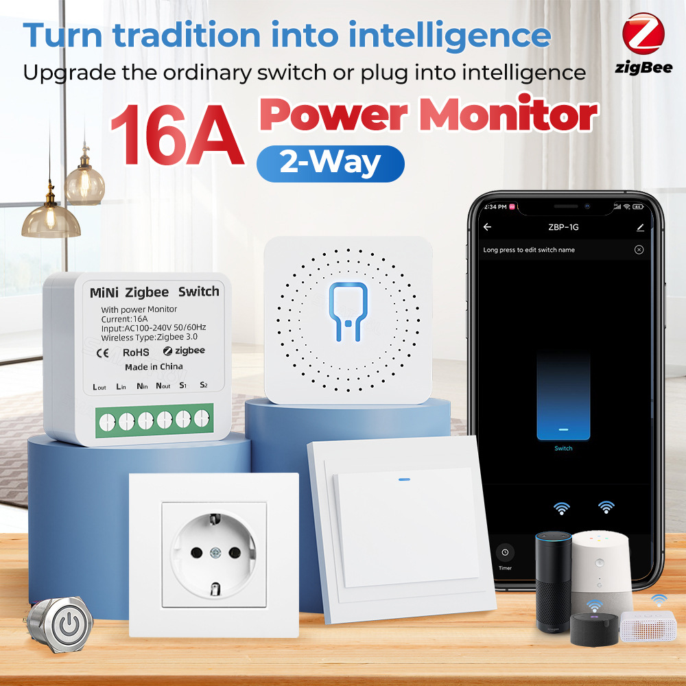 tuya WiFi Zigbee Smart Switch  - đánh giá và giá Sonoff Basic