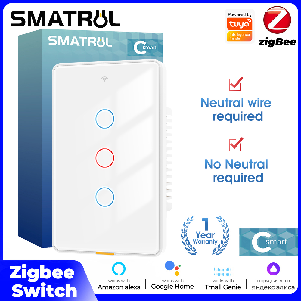 Tuya Zigbee Smart Light Touch  - đánh giá và giá Smart Relay Tuya