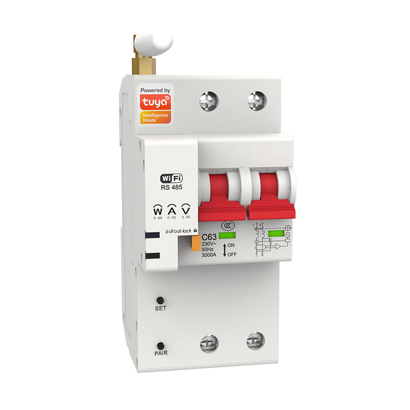 Smart Wifi Circuit Breaker 2P  - đánh giá và giá Tuya Smart