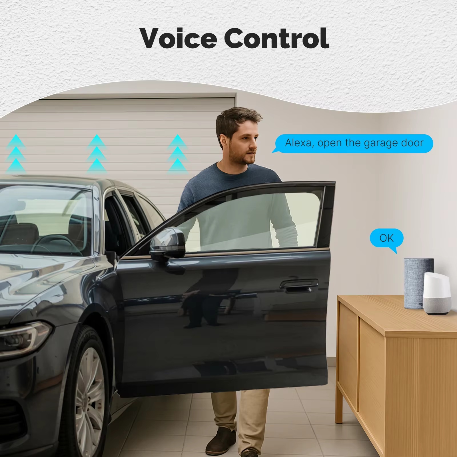 MOES Zigbee Garage Door Contro - đánh giá và giá Home Assistant Tuya