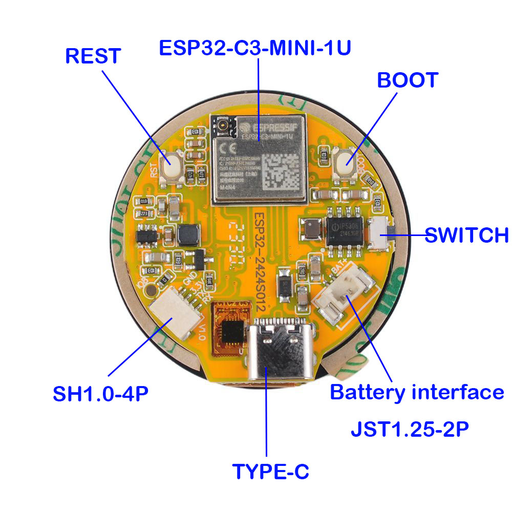 1.28 Inch ESP32 Display ESP32- - đánh giá và giá Smart Home Module Iot