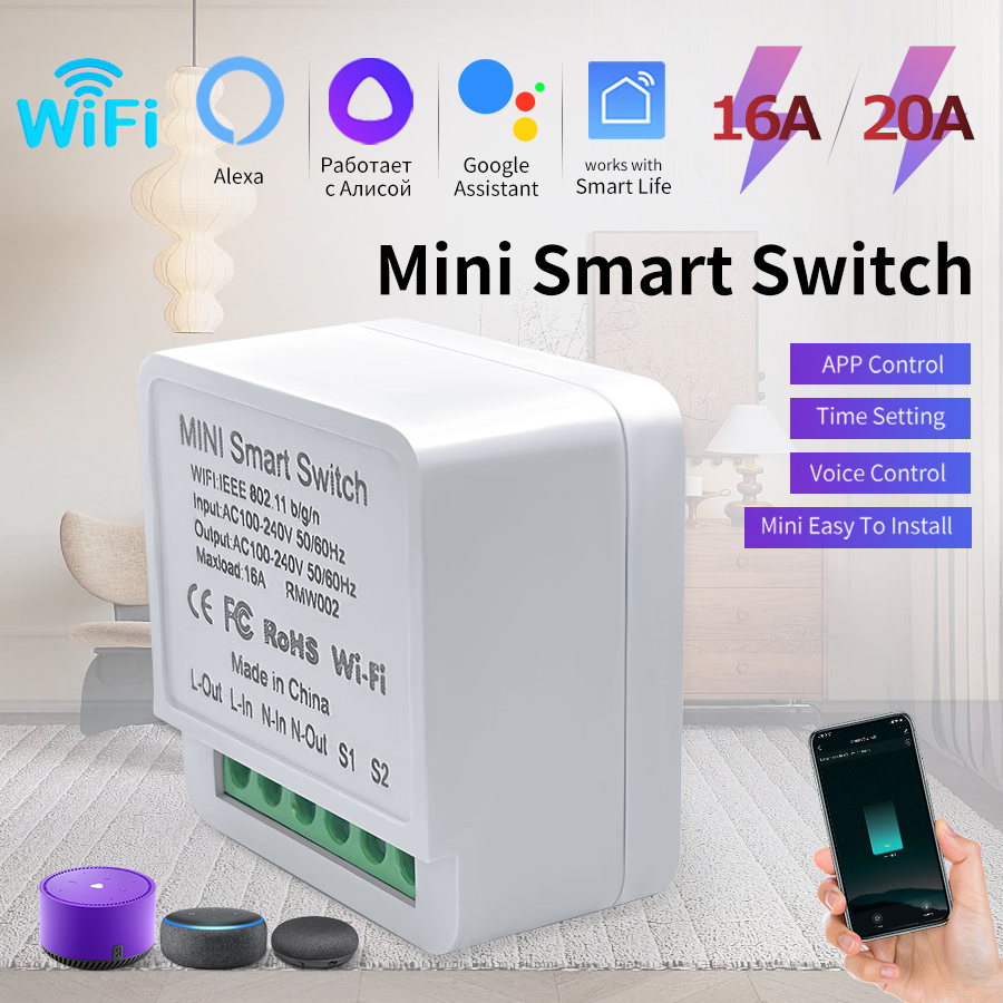 16A/20A WiFi Mini Smart Switch - đánh giá và giá Sonoff Mini R4