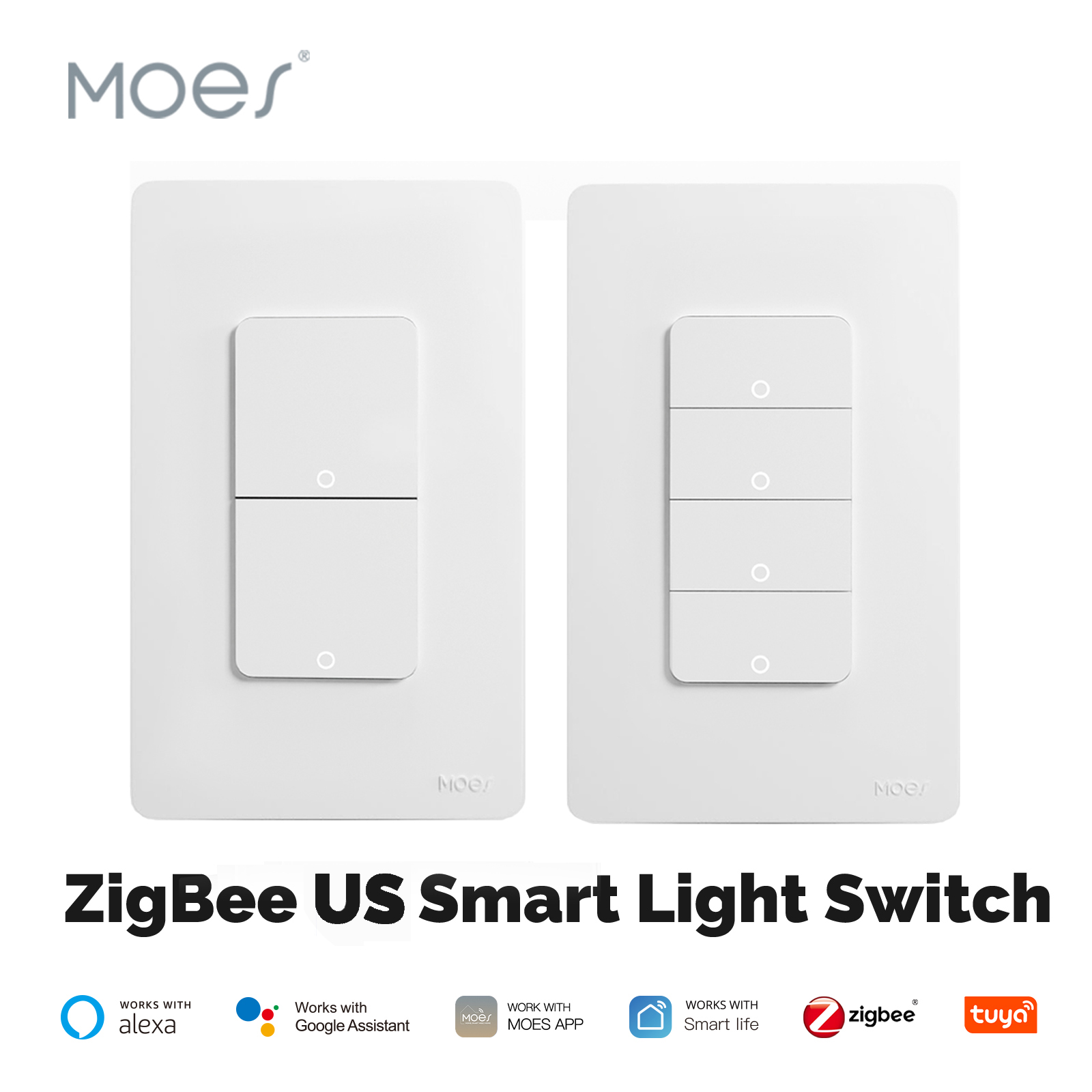 MOES Tuya ZigBee Smart Light S - đánh giá và giá Sonoff Basic