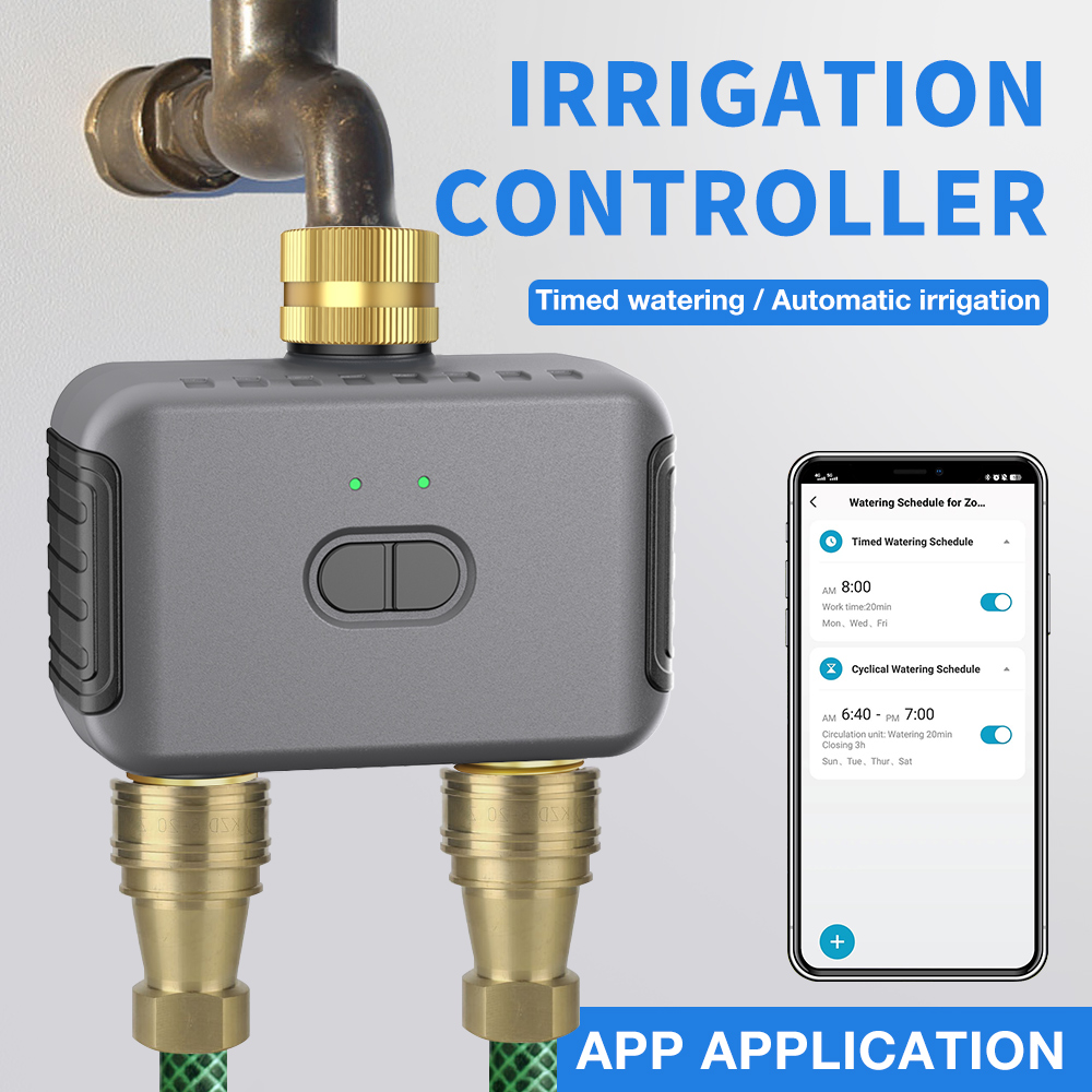 Tuya 2 Zone Watering Timer Gar - đánh giá và giá Tuya Smart