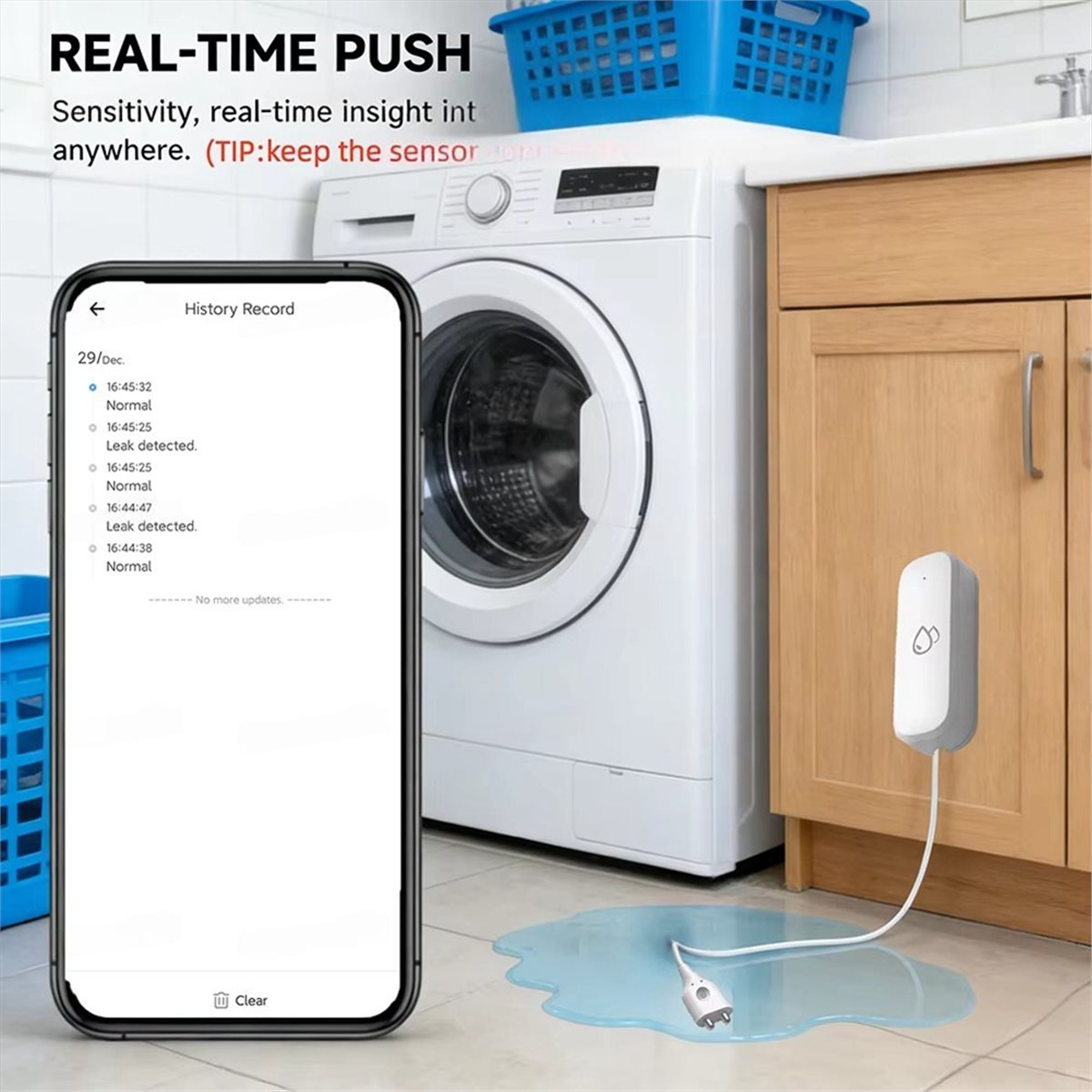 Compatible ZigBee Water Leak S - đánh giá và giá Tuya Smart