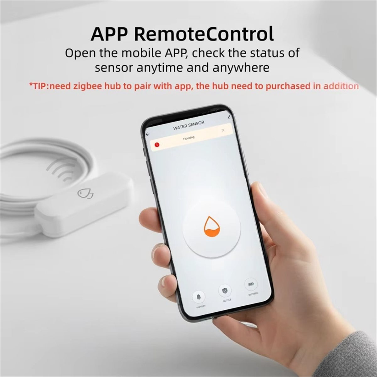 Compatible ZigBee Water Leak S - đánh giá và giá Tuya Smart