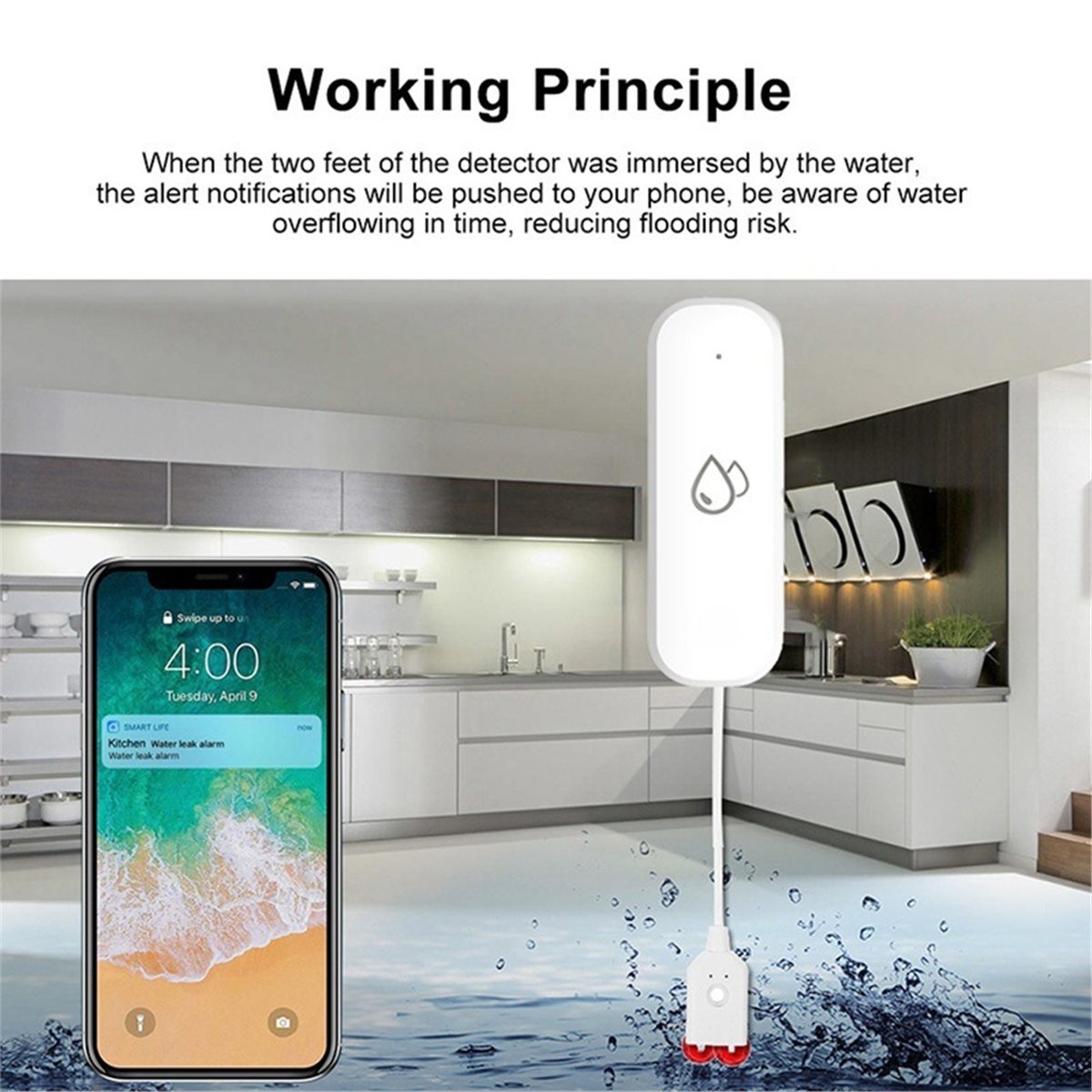 Compatible ZigBee Water Leak S - đánh giá và giá Tuya Smart